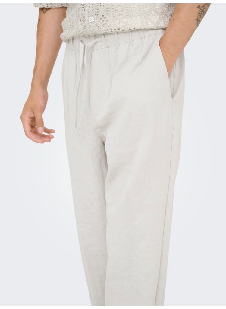 Only & Sons Men's Rayon-Nylon Blend Trousers - Image 5