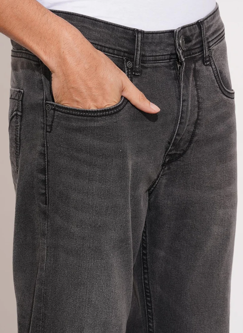 Being Human GREY Men Regular Fit Mid-Rise Light Fade Jeans for Men | Best Price UAE