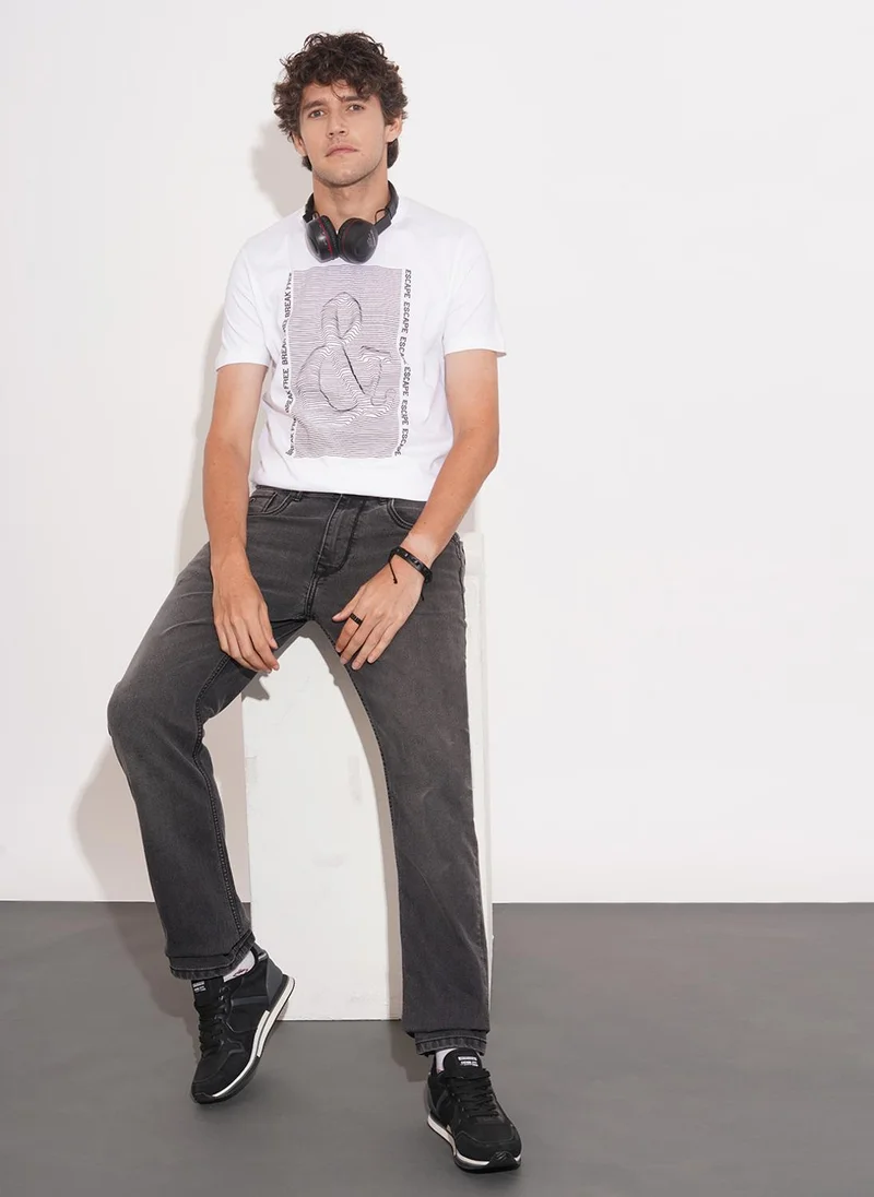 Being Human GREY Men Regular Fit Mid-Rise Light Fade Jeans for Men | Best Price UAE