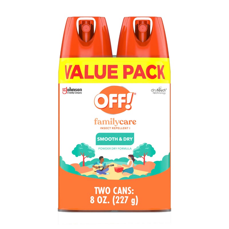 OFF! Family Care Insect & Mosquito Repellent, Bug Spray Containing 15% DEET, Protects Against Mosquitoes, 4 Oz, 2 Count - Image 1