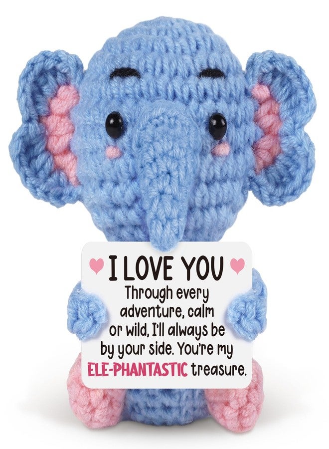 Hudiegify Fathers Day Husband Presents Handmade Anniversary Elephant Gifts for Him Her, Romantic I Love You Boyfriend Girlfriend Presents, Anniversary Birthday Gift for Women Men Couples Husband Wife - Image 1
