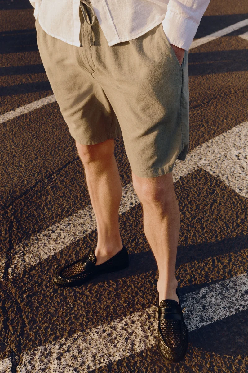 H&M Regular Fit Linen-blend shorts