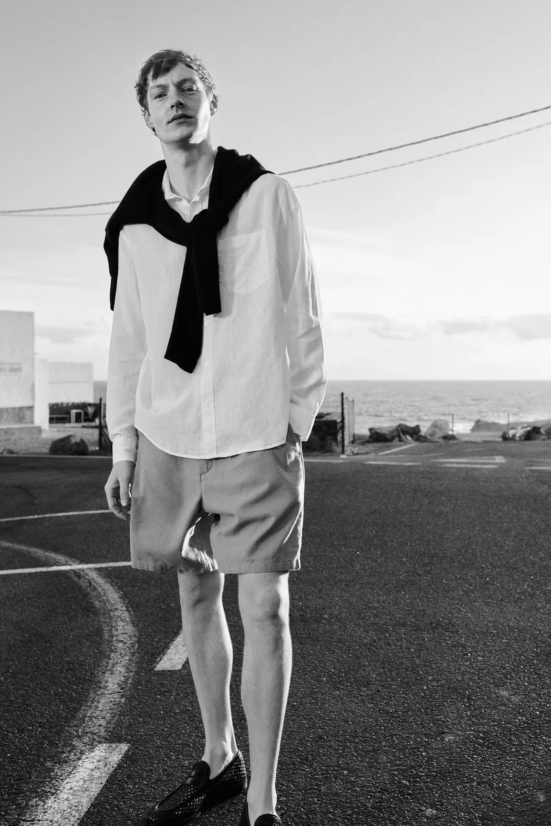 H&M Regular Fit Linen-blend shorts