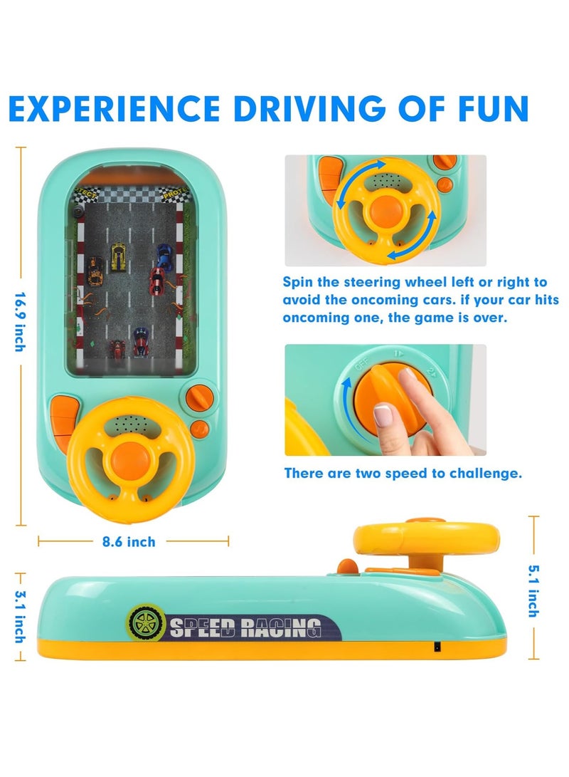 Steering Wheel Game Toys for Kids Simulated Driving Racing Car Game with Musical Interactive Educational Learning Racing Desktop Game Sensory Toy for Young Children (Spaceship) - Image 3