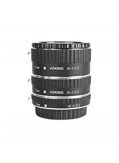 Meike Voking VK-C-ET2 13mm 21mm 31mm Auto Focus Macro Extension Tube Set Compatible with SLR Cameras (Black)  - Image 1