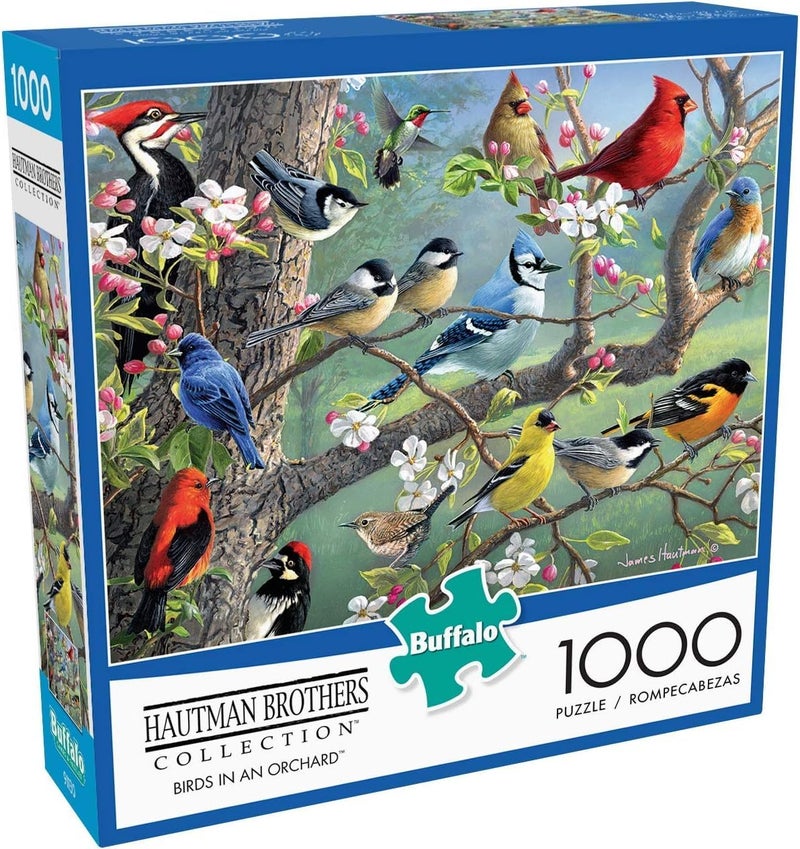 Buffalo Games - Hautman - Birds in an Orchard - 1000 Piece Jigsaw Puzzle For Adults -Challenging Puzzle Perfect for Game Nights - Finished Size is 26.75 x 19.75 - Image 1