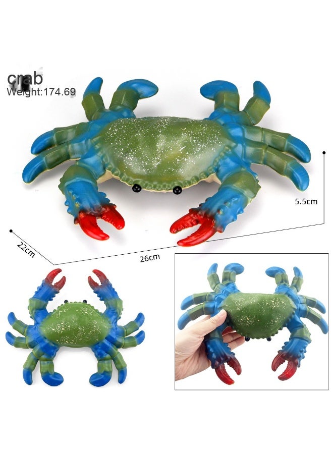 NIBEMINENT Realistic Ocean Animal Toys - Pufferfish, Octopus, Shrimp, Starfish, Crab, and More