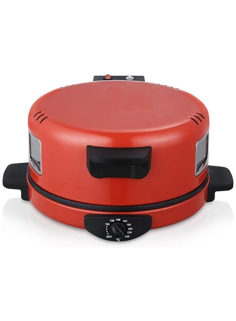 NOVA NT-173ABM 1800W Arabic Bread and Pizza Maker Electric Flat Bread Cooker Non Stick Surface Fast Heating Compact Design for Pita Saj Flatbread and Homemade Pizza - Image 2