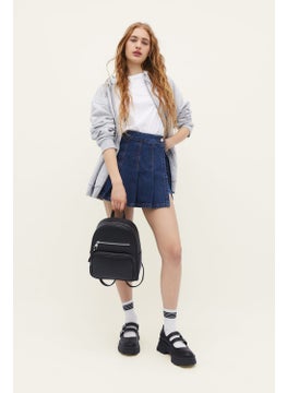 Stradivarius Polyurethane Pocket Backpack Type 4 Black Pocket Flat Zipper 100% Polyurethane  - Image 2