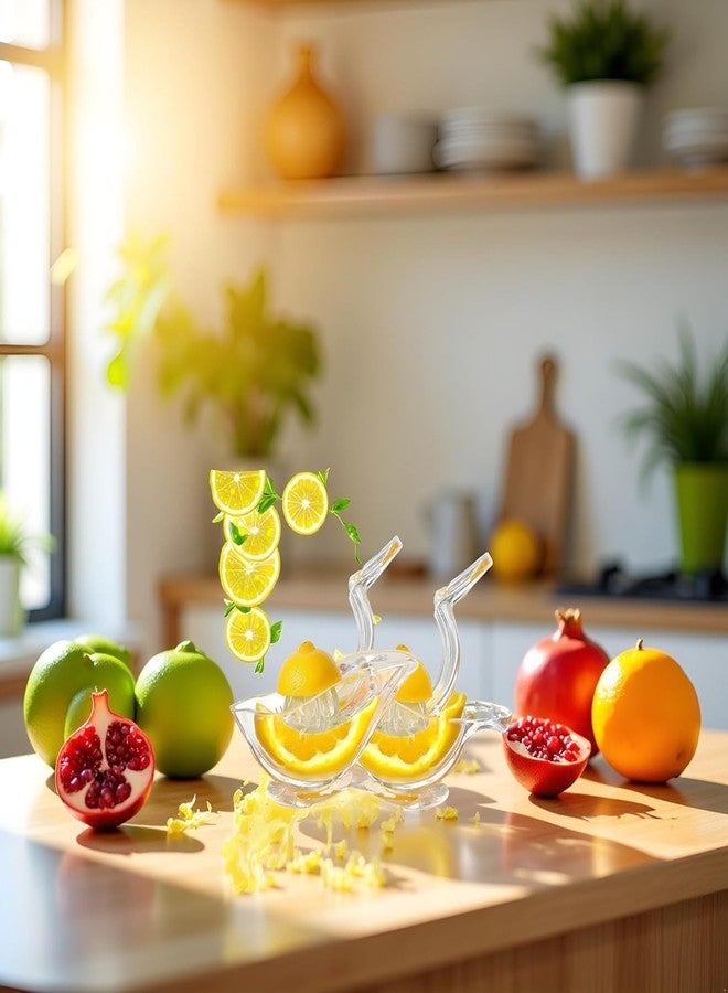 Pxiryanlow 2 Pack Bird shape Lemon Squeezer, Lemon Juicer Acrylic Manual Juice Lime Squeezer Bird Shape Hand Juicer for Orange Lemon Lime Pomegranate - Image 3