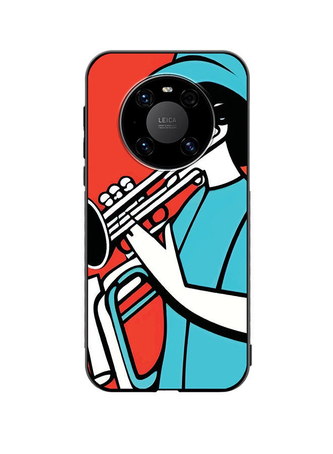 VR CREATIVE Protective Case Cover For Huawei Mate 40 Jazz Trumpeter Recital Design Multicolour - Image 1