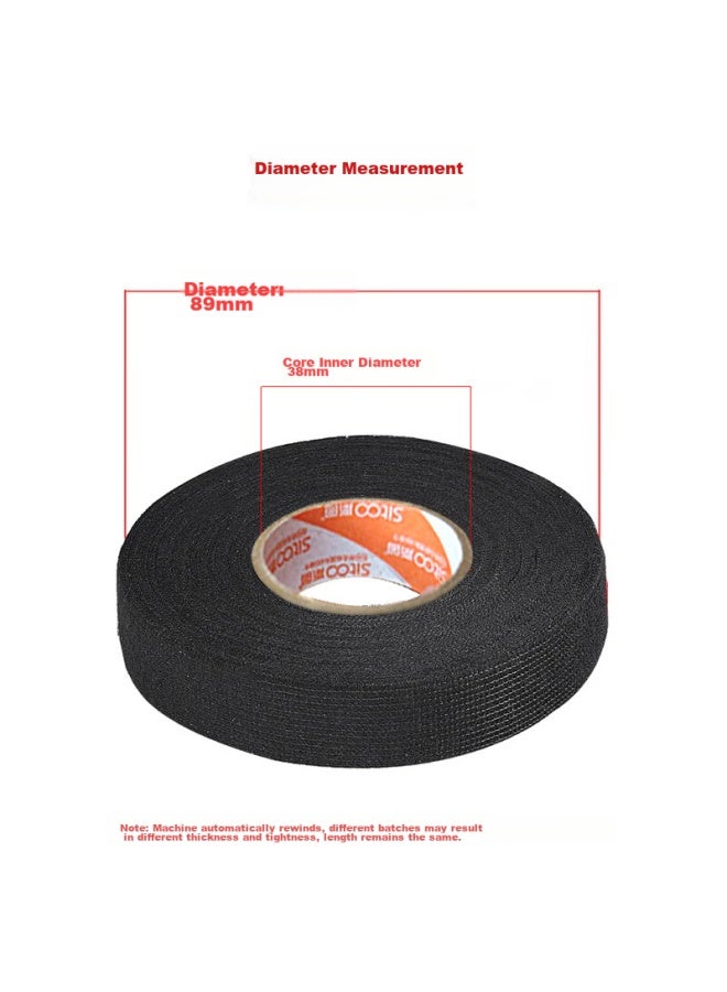Sitoo Electrical Tape, Automotive Wiring Harness, Heat-resistant Engine Wrap, Noise Reduction, Insulation, Black Rubber Tape, Eliminates Unusual Sounds, 5 Rolls - Image 4