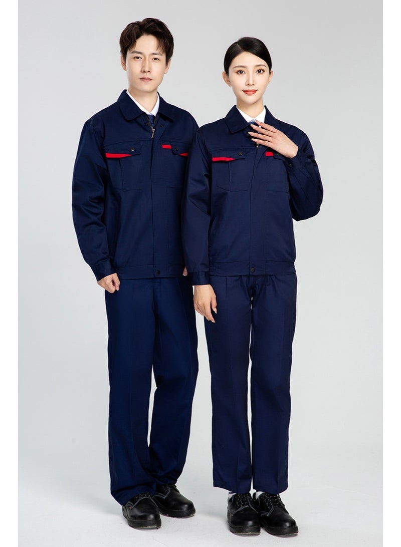 NIBEMINENT Spring Autumn Work Clothing Set Men Women Jacket+Pants Machine Repairman Welder Suit Workshop Coverall Durable Worker Uniforms - Image 1