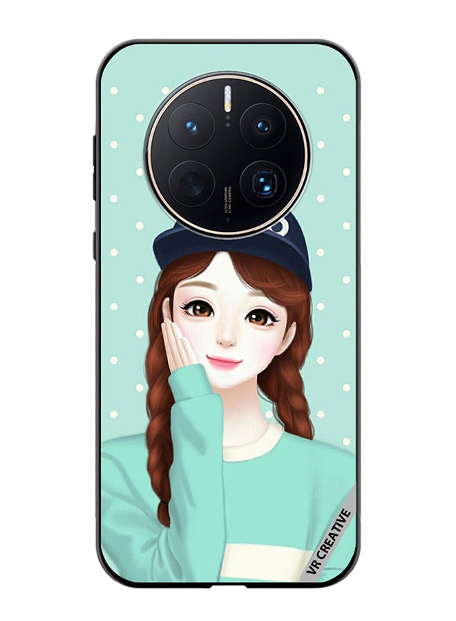 VR CREATIVE Protective Case Cover For Huawei Mate 50 Pro Xoxo Girl Design Multicolour - Image 1