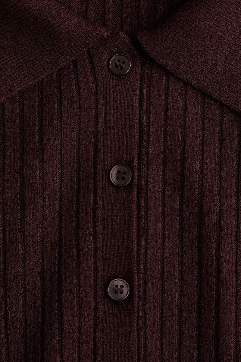 H&M Rib-knit collared dress