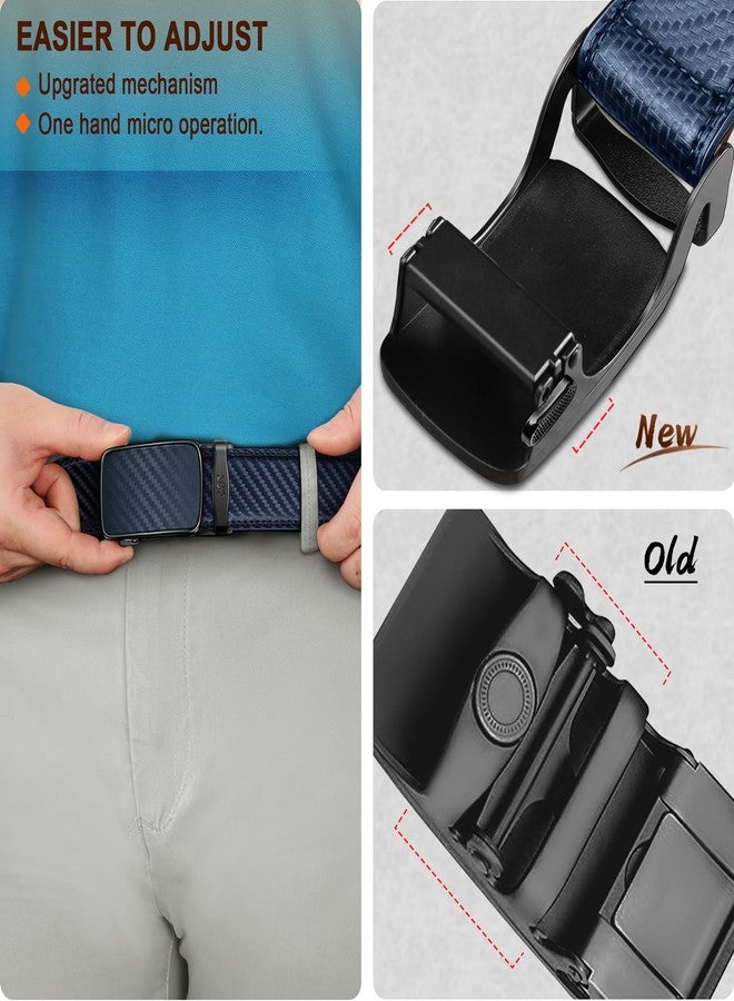 KEMISANT Men's Belt Multipack-Ratchet Belt Adjustable for Gift Men Lightweight 1 3/8"-Nontrimmable(Purplish Blue,42"-48" Waist Adjustable) - Image 5