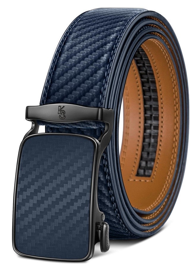 KEMISANT Men's Belt Multipack-Ratchet Belt Adjustable for Gift Men Lightweight 1 3/8"-Nontrimmable(Purplish Blue,42"-48" Waist Adjustable) - Image 1
