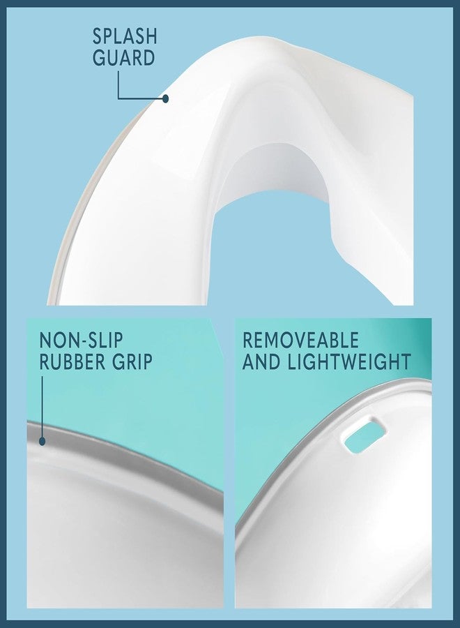 XML Toilet Seat for Kids 1 to 5 years Child Non Slip Baby Potty Training Seat for Boys and Girls Western Toilets High Gloss Finish, Smooth and comfortable Seating Bathroom Accessories(White -PLASTIC) - Image 3