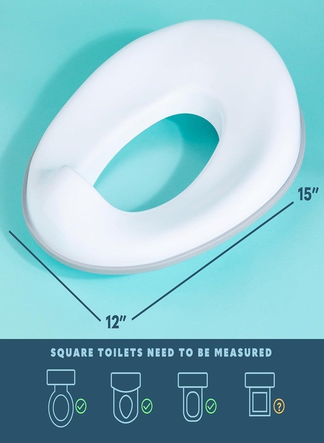 XML Toilet Seat for Kids 1 to 5 years Child Non Slip Baby Potty Training Seat for Boys and Girls Western Toilets High Gloss Finish, Smooth and comfortable Seating Bathroom Accessories(White -PLASTIC) - Image 4
