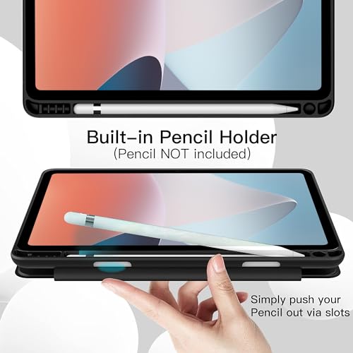 TGK Smart Flexible with Pencil Holder Trifold Back Flip Stand Case Cover for Oppo Pad Air 10.36 inch Tablet (Black) - Image 4