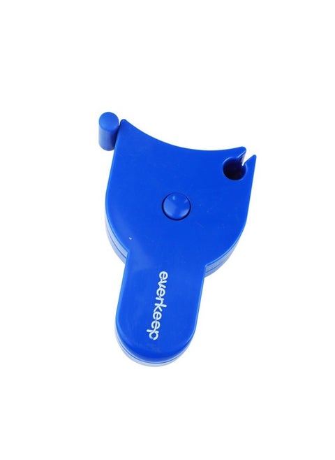 1.5 Meters 60 Inches Healthy Telescopic Soft Ruler Torch Handle Y Waist Automatic Telescopic Measuring Soft Ruler-Model:Handle Tape Blue