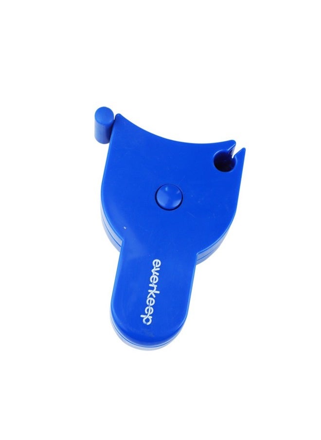 Generic 1.5 Meters 60 Inches Healthy Telescopic Soft Ruler Torch Handle Y Waist Automatic Telescopic Measuring Soft Ruler-Model:Handle Tape Blue  - Image 1