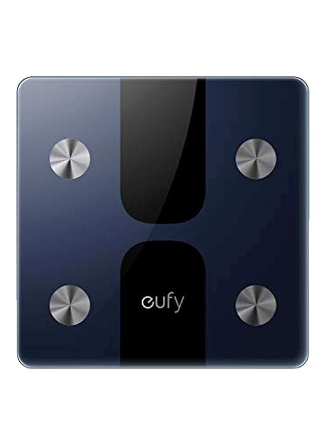 eufy Smart Digital Bathroom Scale Blue/Black/Silver 11.02x11.02x0.91inch - Image 1