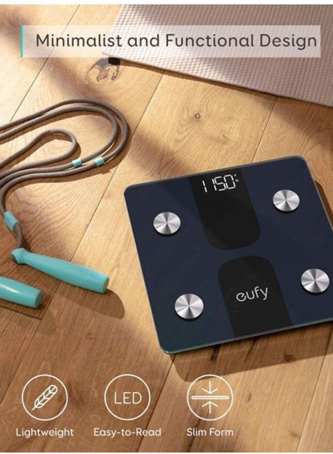 eufy Smart Digital Bathroom Scale Blue/Black/Silver 11.02x11.02x0.91inch - Image 3