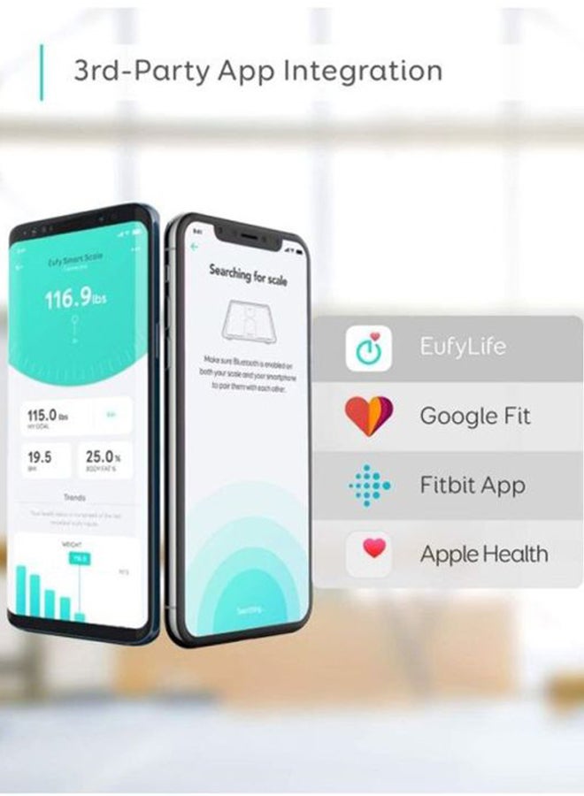 eufy Smart Digital Bathroom Scale Blue/Black/Silver 11.02x11.02x0.91inch - Image 4
