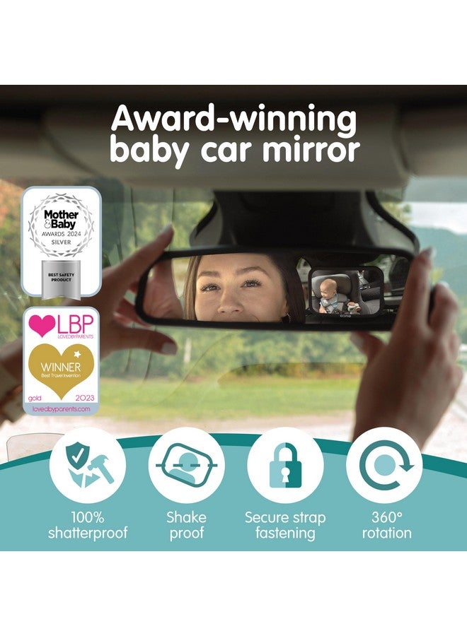 Onco Baby Car Mirror & Car Window Shades Bundle (18.9″ × 12″) - UPF 50+ Window Shade, 100% Shatter-Proof Car Mirror for Baby, Universal Shades & Mirror - Image 3