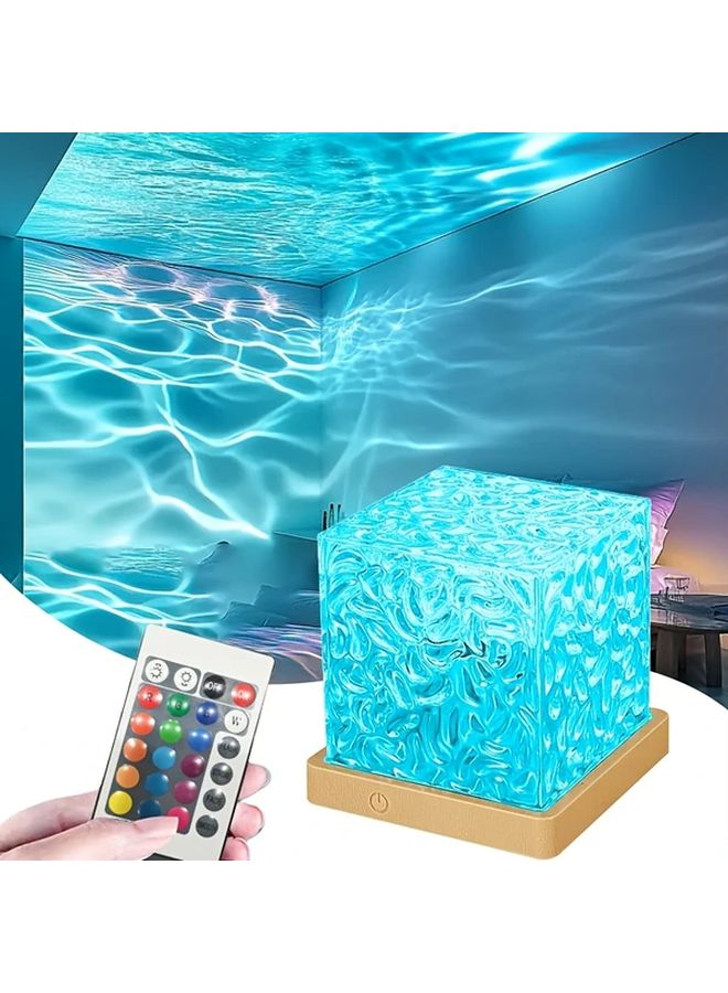 RGB LED Projector Light 16 Colors Ocean Wave Galaxy Night Light For Bedroom Party - Image 2