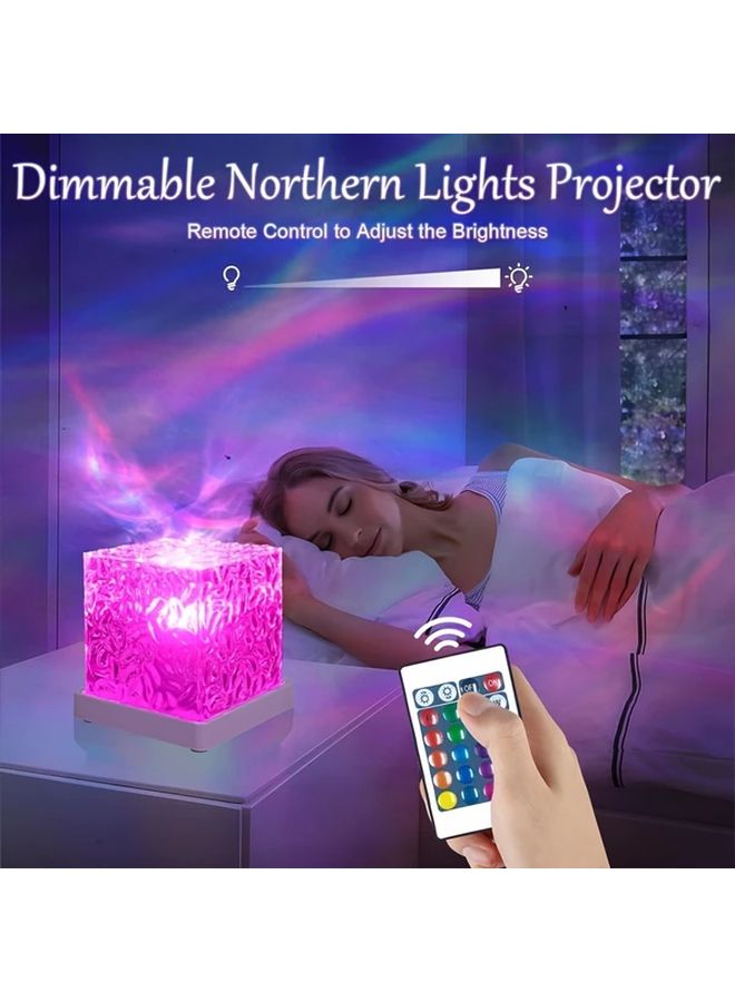 RGB LED Projector Light 16 Colors Ocean Wave Galaxy Night Light For Bedroom Party - Image 4