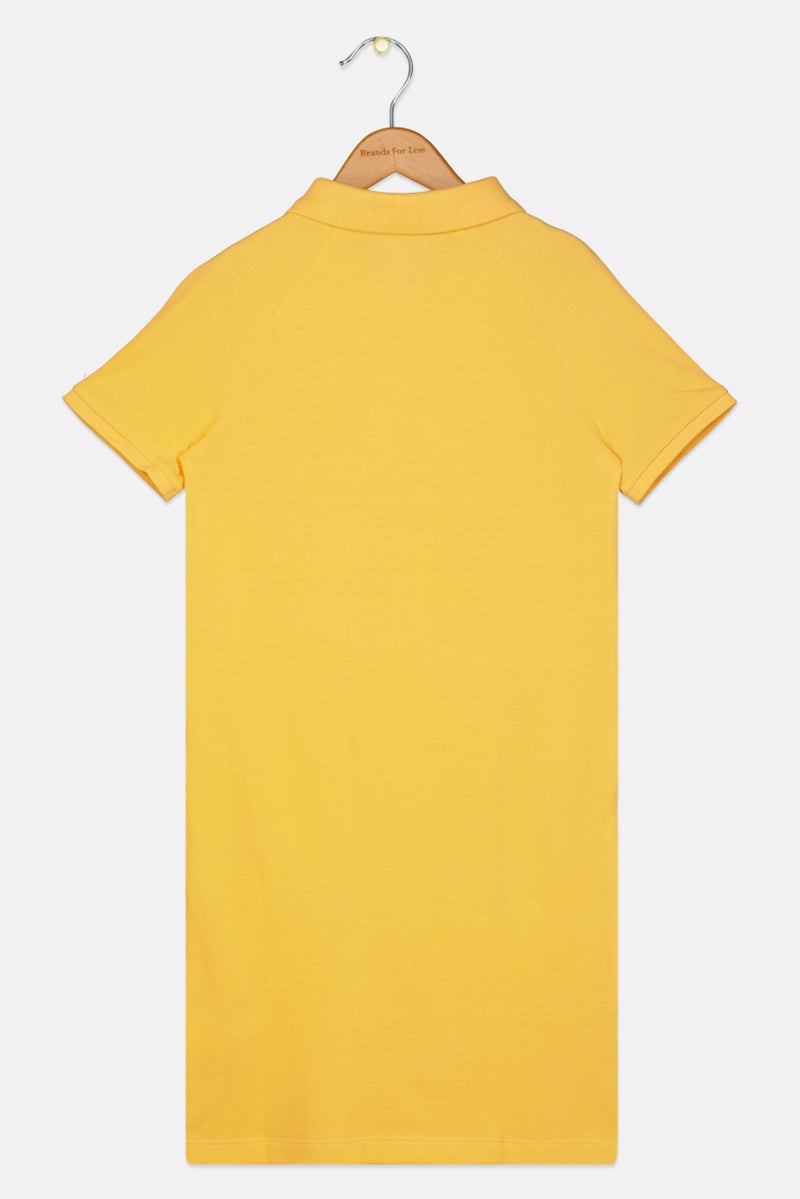 GAP Kids Girl Brand Logo Shirt  Dress, Light Orange - Image 2