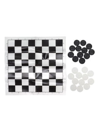 Checkers Set Stackable Black White Plastic Pieces Draughts Board Game with Transparent Box for 3 Years Old Above - pzsku/Z4600C2D3AABF519EDB69Z/45/_/1732119551/87a60052-bc12-4268-893f-4ad4f97cb845