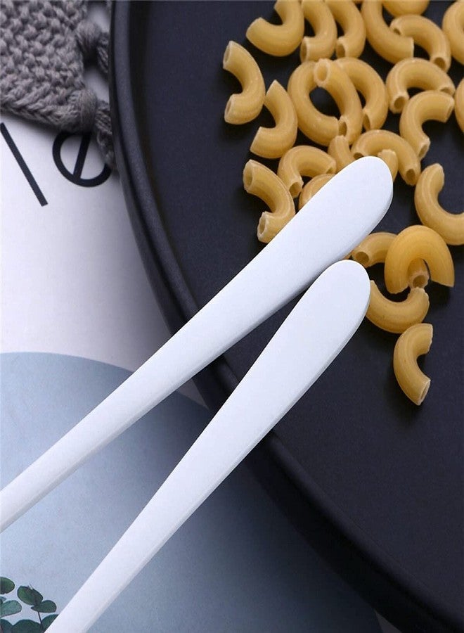 KOOSHLO Stainless Steel Soup Spoon Set | Cutlery Soup Spoon Set,304 Stainless Steel Ice Cream Soup Spoons Coffee Spoons,Gold Small Round Spoon,Household Tableware Set (White) - Image 3