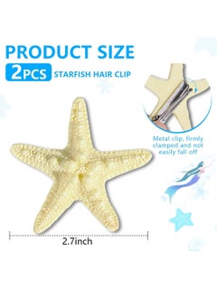 2 Pcs Starfish Hair Clip Beach Sea Star Hair Pins Mermaid Hair Clips Accessories for Women and Girls - pzsku/Z4600CAC8D273FACF79DBZ/45/_/1736230558/cc28a623-5032-4569-8916-518ec4c75046