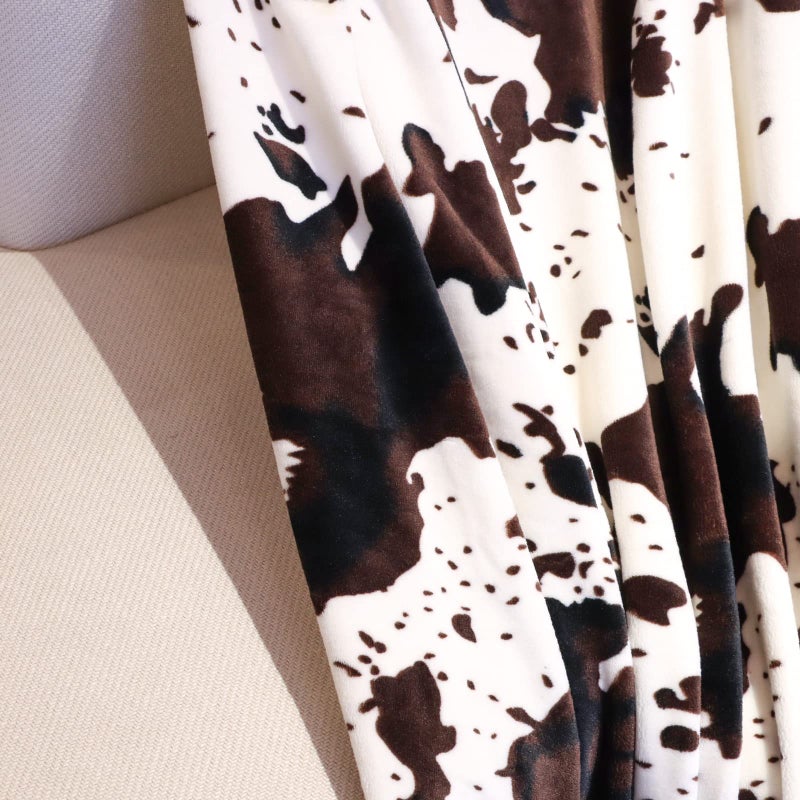 HSEEC Cute Cow Print Blanket for Kids Cozy Soft Lightweight Cow Throw Blanket Warm Fleece Fuzzy Plush All Season Sofa Bed Travel Couch Cow Blankets Gifts for Baby Toddler Pet 40"x50" - Image 3