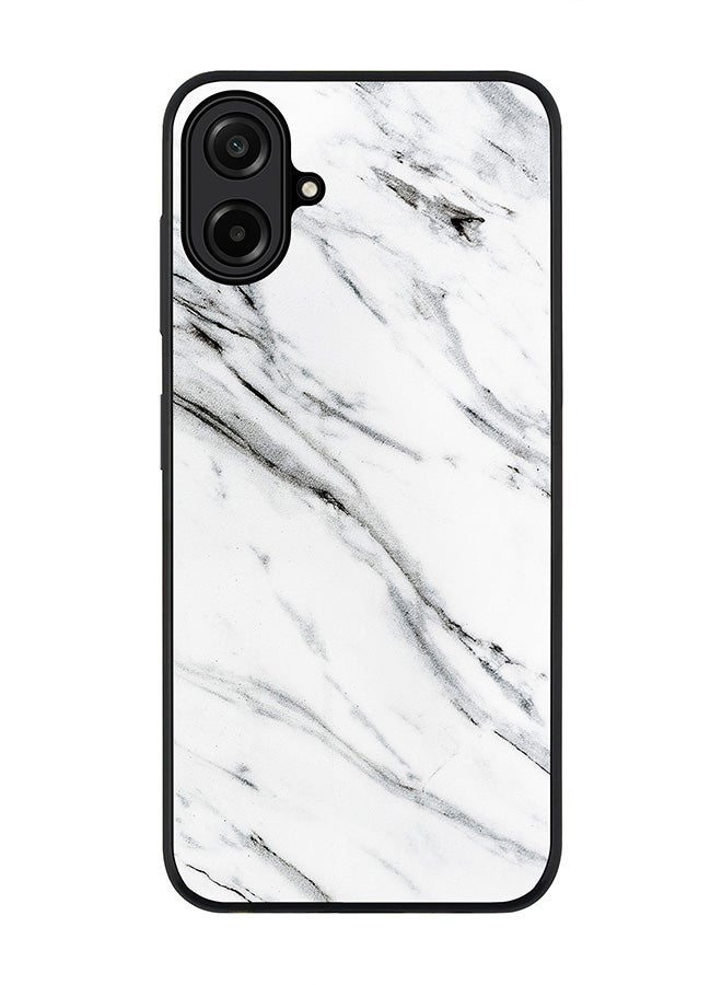 Stylizedd For Samsung Galaxy A07 4G Case,Slim fit Camera Protection, Shockproof Thin Phone cover  - Marble Print Grey White