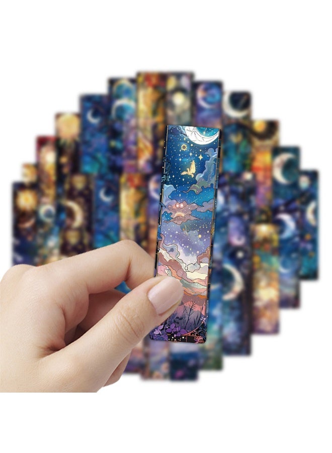 24 colored glass art paper bookmarks - Image 1