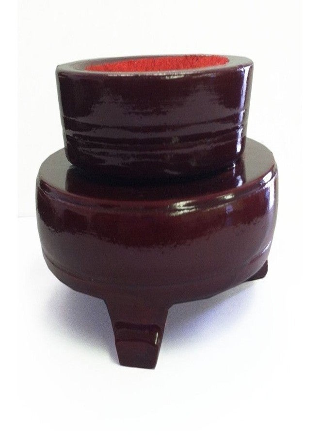 أملونج كريستال حامل خشبي كريستالي من أملونج لكرة كريستالية مقاس 6 بوصات