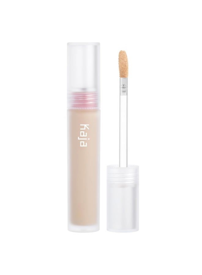 KAJA Liquid Concealer - Don't Settle 04 Waffles | with Aqua Ceramide, Hydrating, Buildable, Lightweight, Seamless Coverage, Dark Circles Cover Up, Under Eye, Dark Spot Corrector Makeup, 0.21 Oz - Image 1