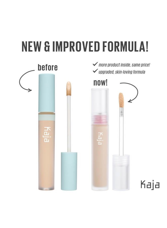 KAJA Liquid Concealer - Don't Settle 04 Waffles | with Aqua Ceramide, Hydrating, Buildable, Lightweight, Seamless Coverage, Dark Circles Cover Up, Under Eye, Dark Spot Corrector Makeup, 0.21 Oz - Image 3