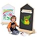 KRAND House Design DoubleSided Magnetic Drawing Board wDetachable Roller for Kids Extra Large Art Easel for Toddlers Boys and Girls Gift Wall Mountable - Image 3
