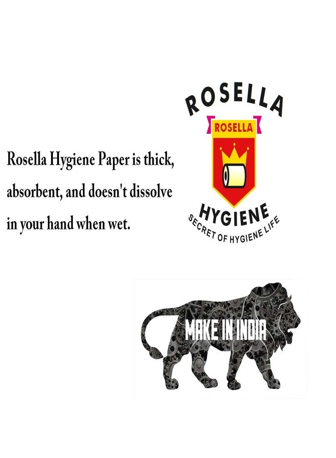 Rosella 4 ply Musk Scented Toilet Tissue Paper Roll Family Sanitary Rolls Thicker, Extra Soft & Highly Absorbent Perfect for Your Home and Office (Pack of 6 Rolls - 250 Sheets Per Roll - Image 3