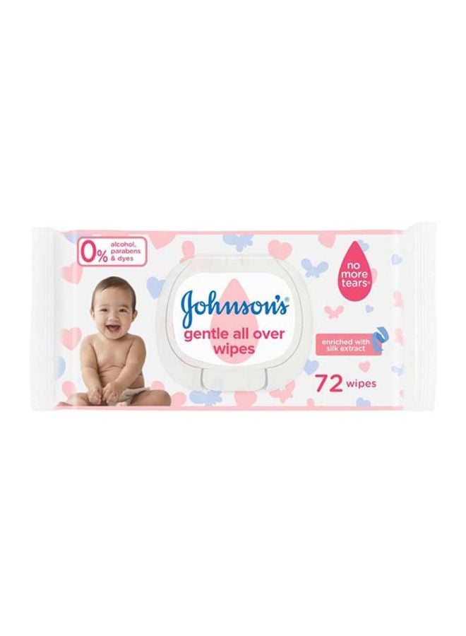 Johnson's Baby Wipes - Gentle All Over, 72 - Image 1