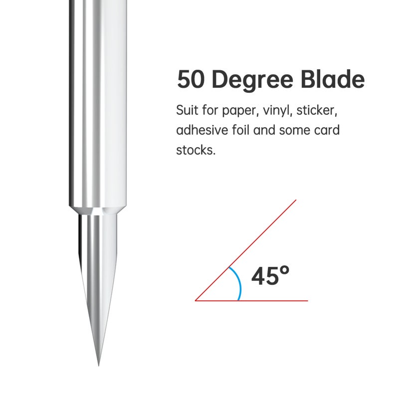 Cricut Blades: Silver Aluminum Alloy Housing, 50° Sharp Sturdy Design - Wide Machine Compatibility Cutting Dies For Crafts for DIY Craft Enthusiasts - Image 2