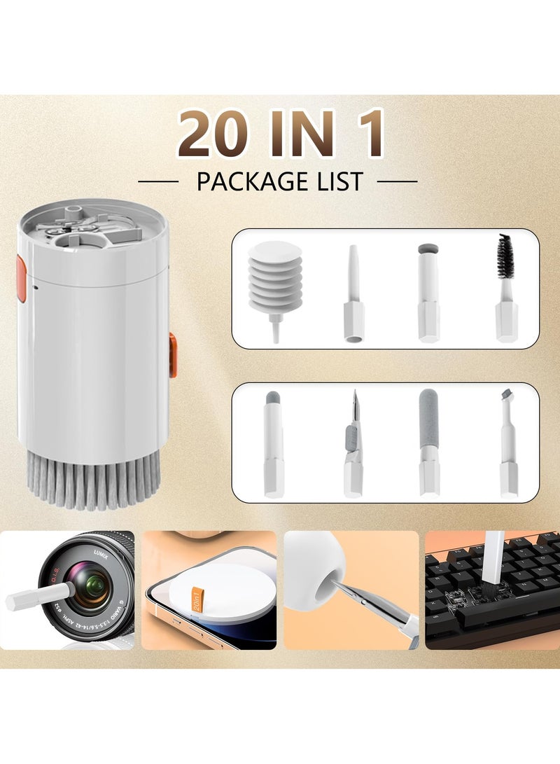20 In 1 Laptop Screen And Keyboard Cleaning Kit, Mobile Phone Cleaning Kit, Airpod Cleaning Kit, Suitable For Mobile Phones, Tablets, Computers, Computer Monitors, Tv Camera Lenses, White  - Image 4