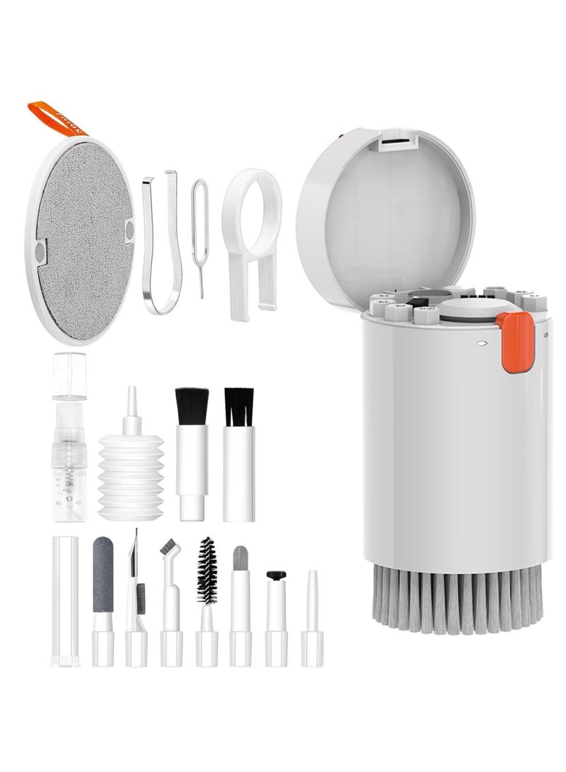 20 In 1 Laptop Screen And Keyboard Cleaning Kit, Mobile Phone Cleaning Kit, Airpod Cleaning Kit, Suitable For Mobile Phones, Tablets, Computers, Computer Monitors, Tv Camera Lenses, White  - Image 1