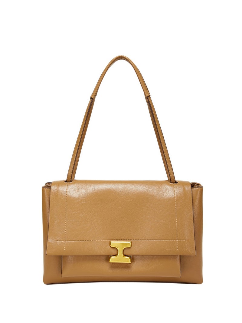 PU Leather Large Tote Bag – Women's Urban Shoulder Bag with Stitching - Image 3