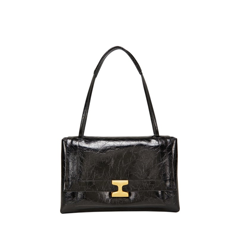 PU Leather Large Tote Bag – Women's Urban Shoulder Bag with Stitching - Image 1